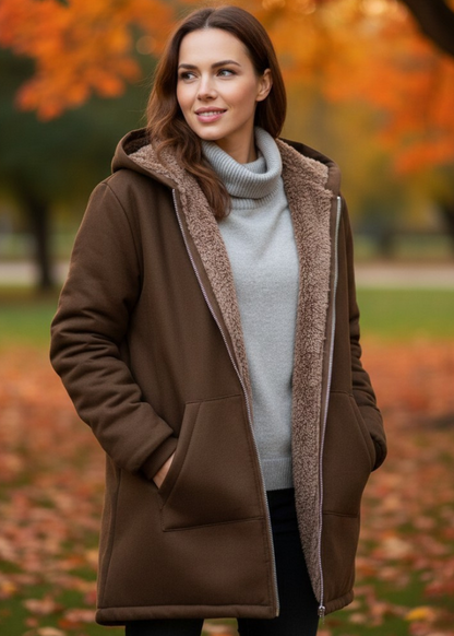 Fiorina - Στυλάτο Καθημερινό Μπουφάν με Κουκούλα