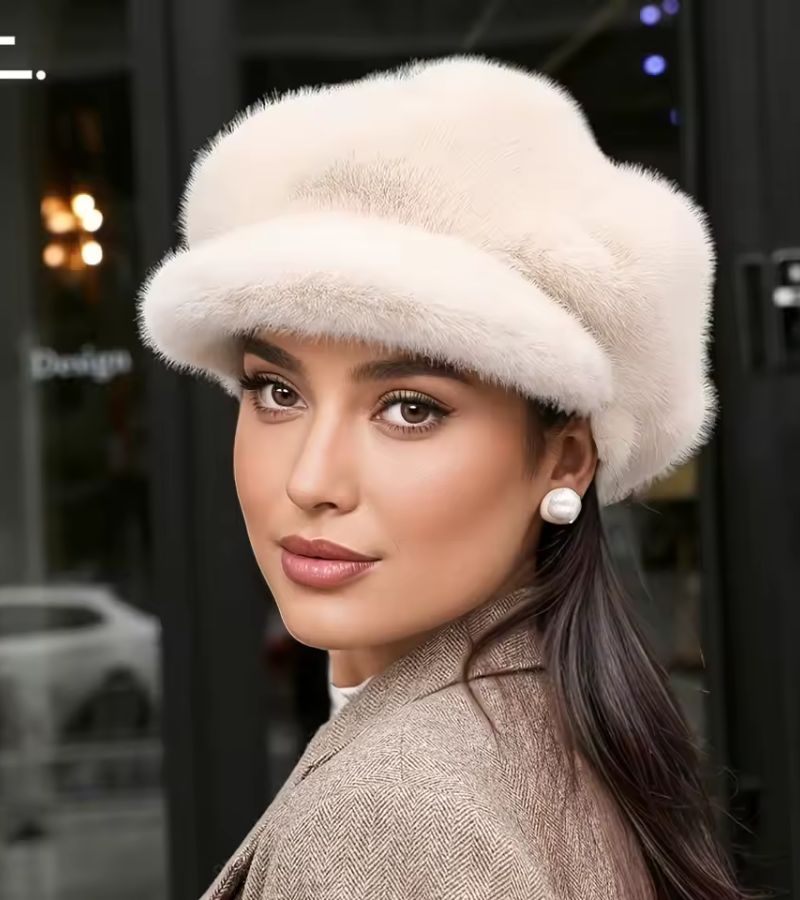 Tallina - Καπέλο Μπερέ από Συνθετική Γούνα