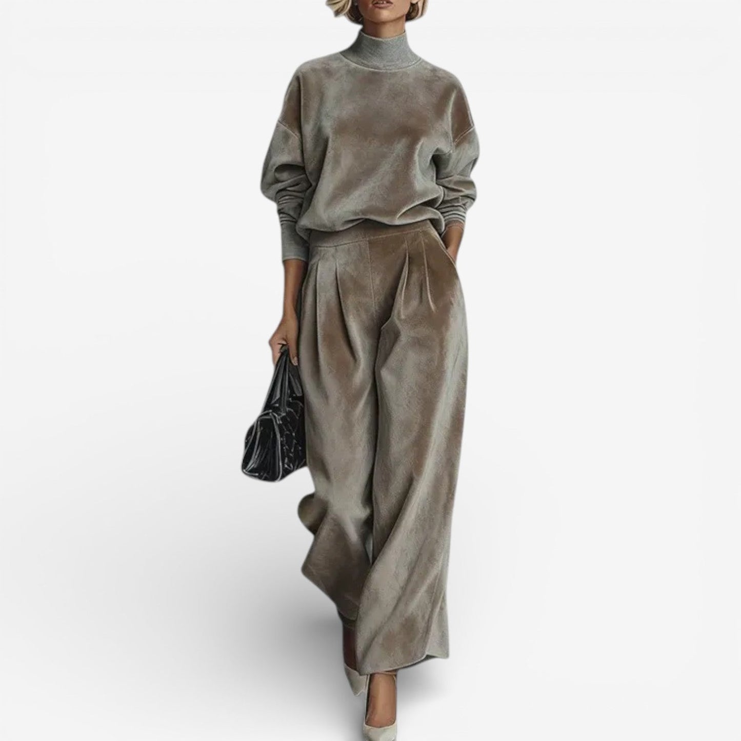 Rina - Στυλάτο Casual Δίδυμο Σετ