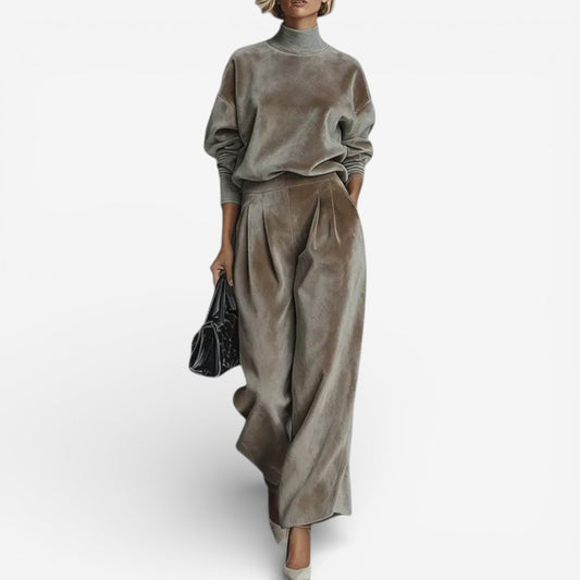 Rina - Στυλάτο Casual Δίδυμο Σετ