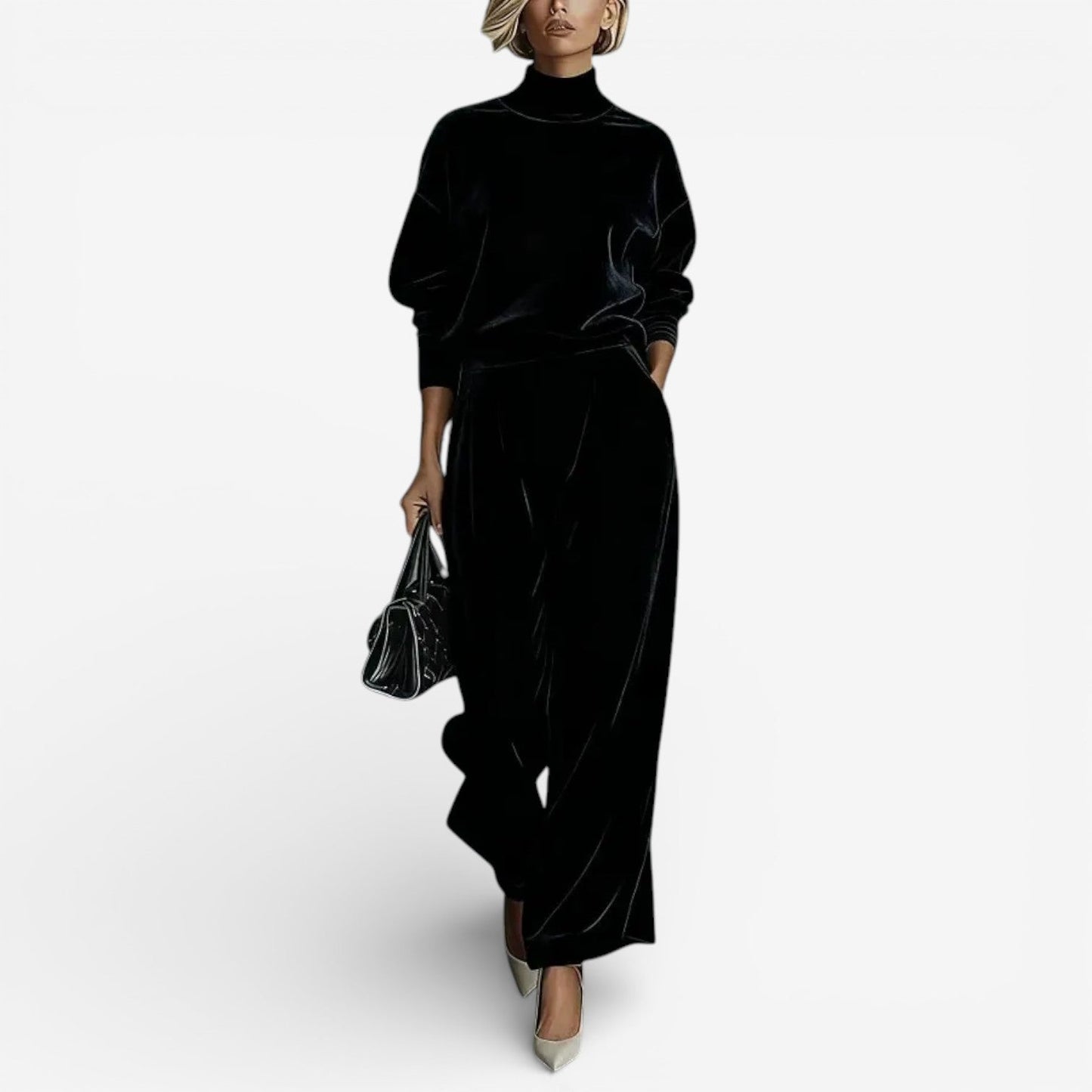 Rina - Στυλάτο Casual Δίδυμο Σετ